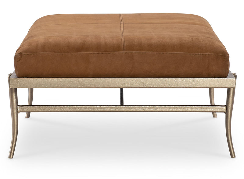Melange - Tobin Cocktail Ottoman - Brown