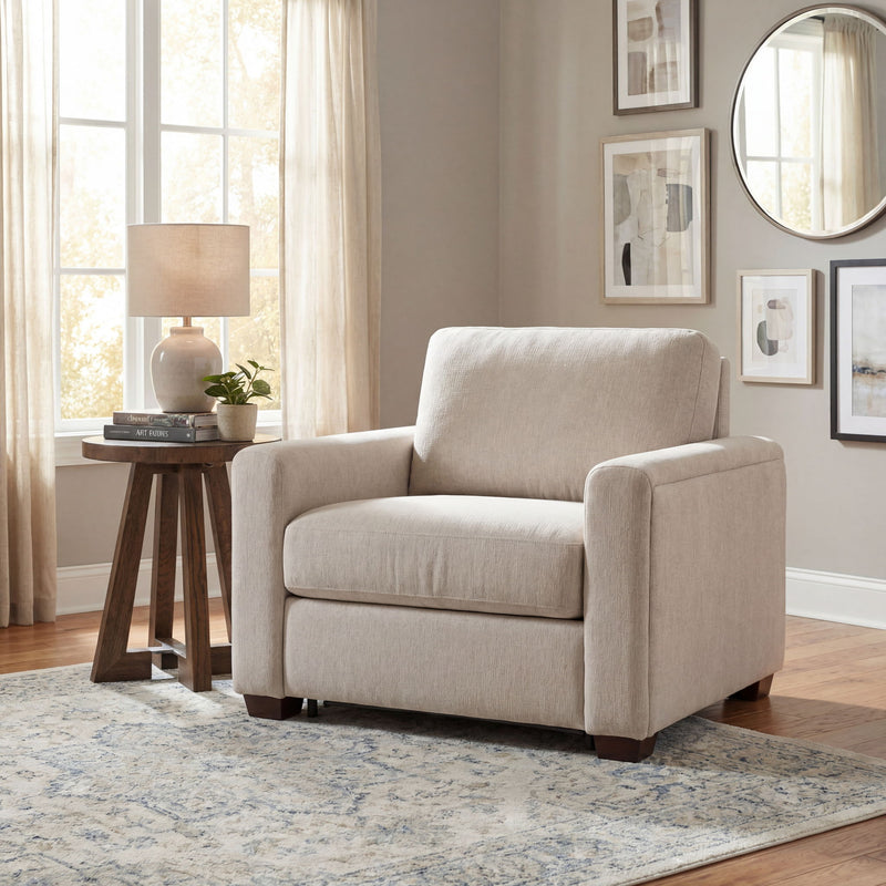 SS - Griffin Twin Sleeper Chair - New Page Flax