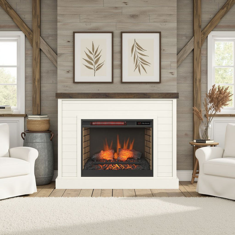 48" Fireplace With Mantel
