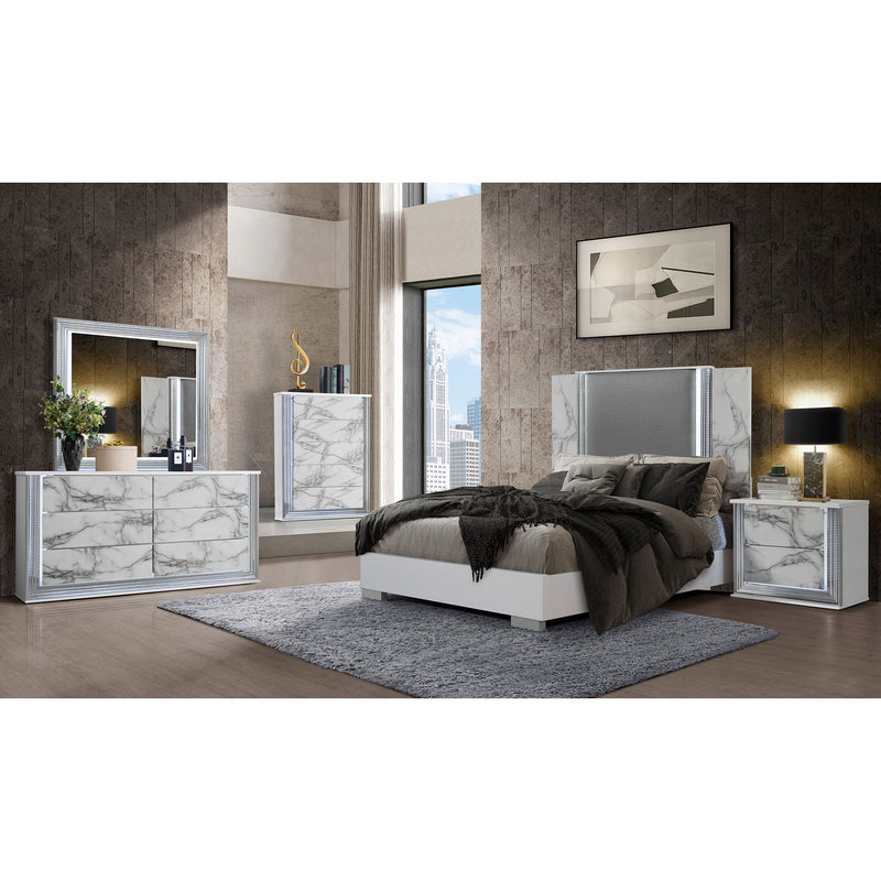 Moon - Chest With LED - White Marble