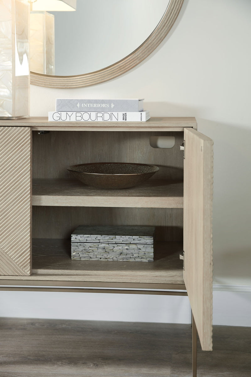 Cascade - Credenza With Metal Legs - Light Brown