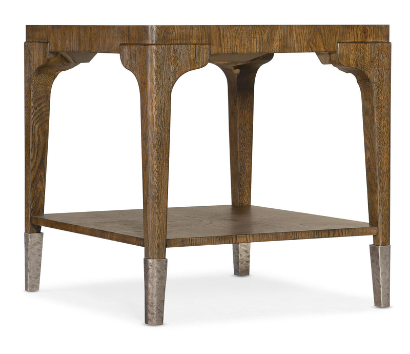 Chapman - Rectangle End Table - Medium Brown