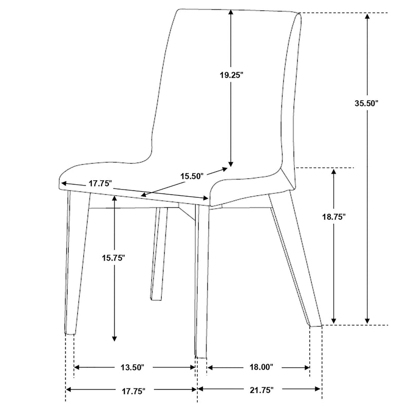 Upholstered Side Chairs (Set of 2) - Gray