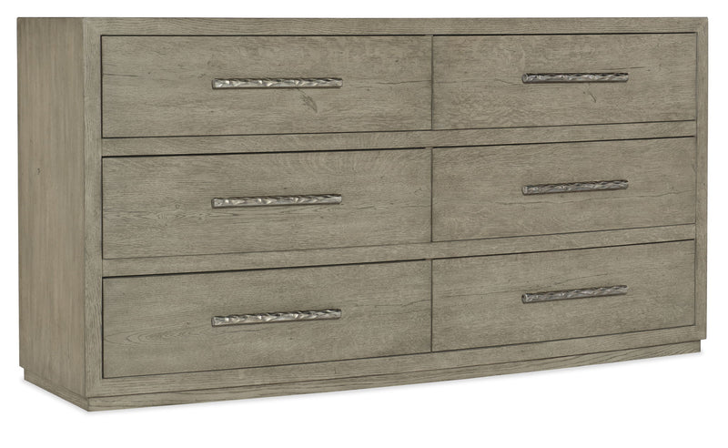 Linville Falls - Chimney Gap 6-Drawer Dresser - Gray