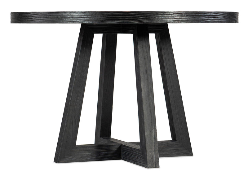 Chapman - Shou Sugi Ban Petite Round Dining Table - Black