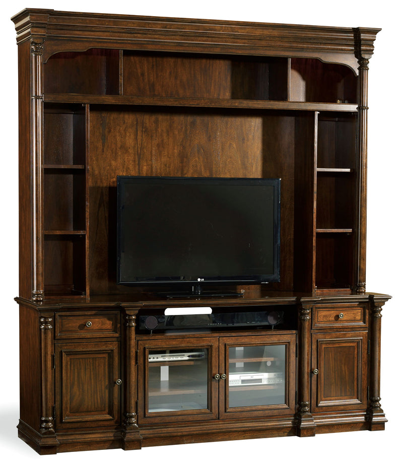 Leesburg - Entertainment Console - Dark Brown