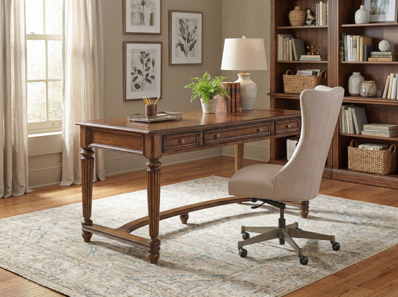 Brookhaven - Leg Desk - Light Brown
