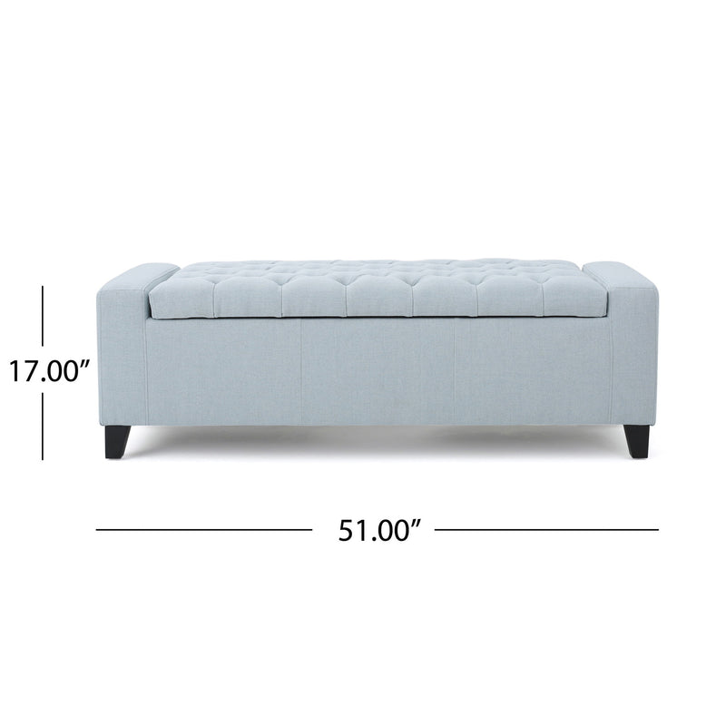 Guernsey - Ottoman Storage With Tufted Top