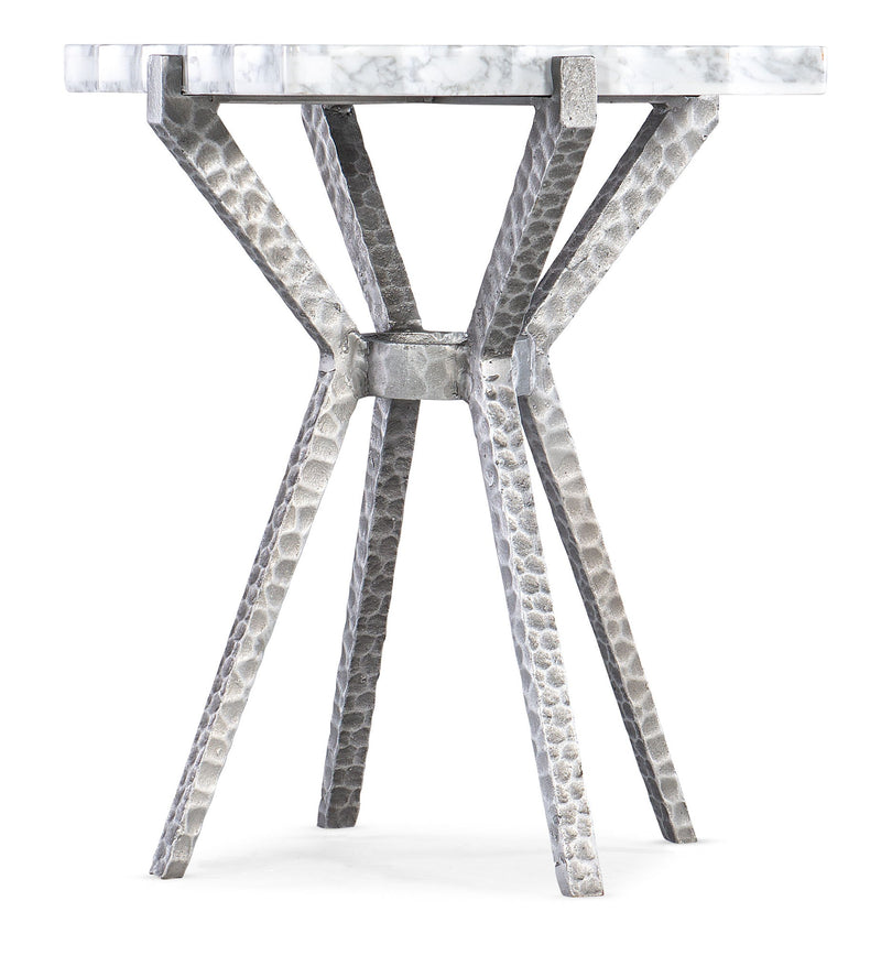 Melange - Glendon Side Table - Pearl Silver