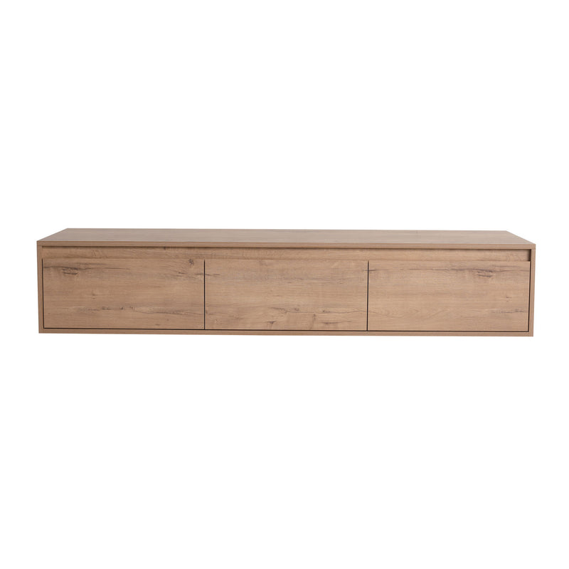 Modern Minimalist Bathroom Cabinet With Soft Close Drawers And Floating Mounting Design