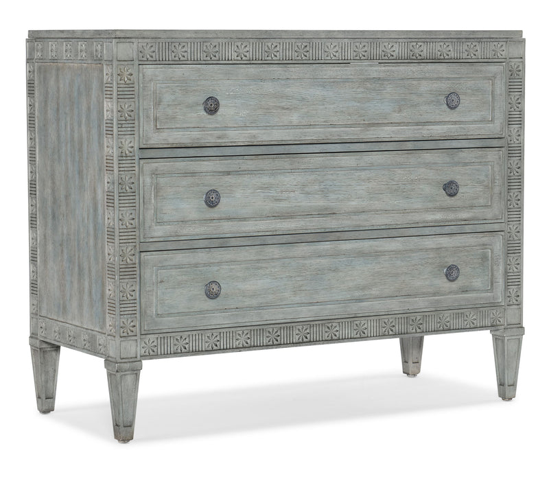 Charleston - Three-Drawer Chest - Light Blue