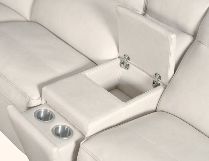 MS - Vann Six-Piece Power Sectional - White