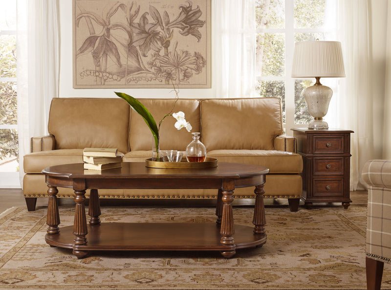 Leesburg - Chairside Chest - Dark Brown