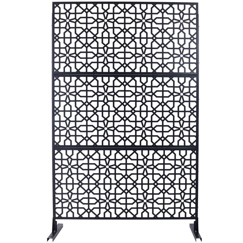 Outdoor & Indoor Metal Freestanding Decorative Privacy Screen